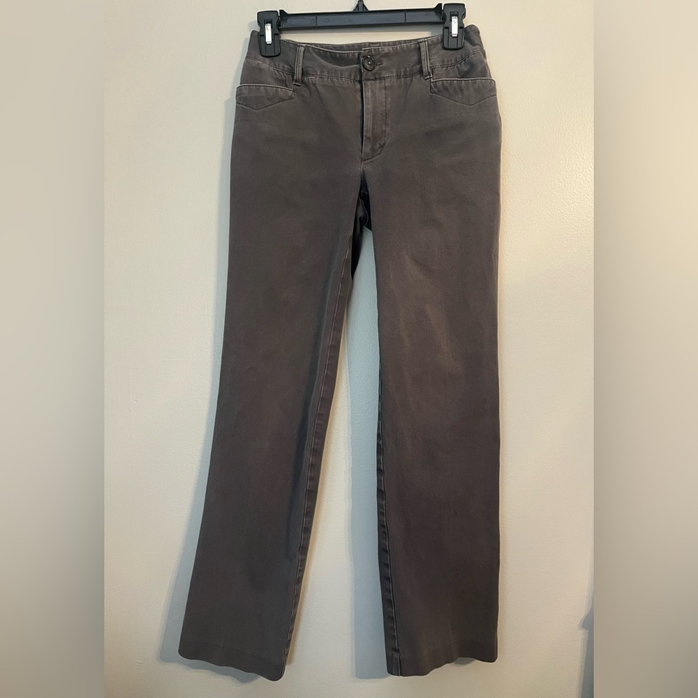 Eddie Bauer Blakely Fit Stretch Twill Graphite Pants Size 2